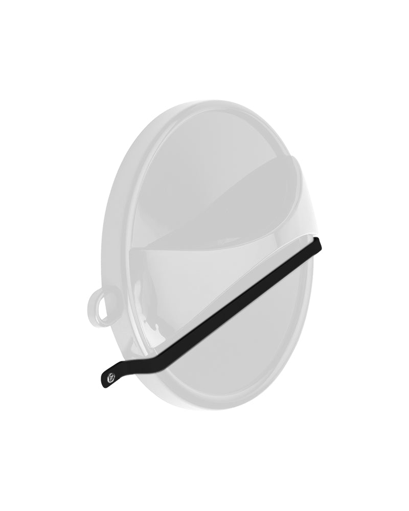 WALL MOUNT - Suporte preto para espelho de pescoço ø28